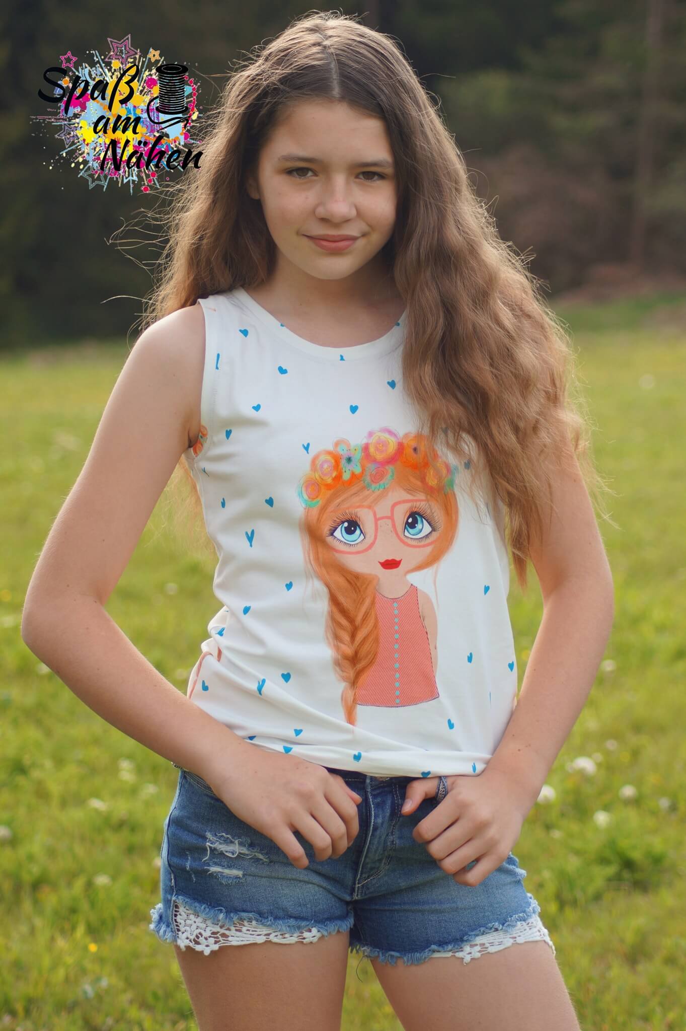 deine Lucy - Top - Tanktop - Kinder - Nähanleitung - Schnittmuster - eBook - meine Herzenswelt
