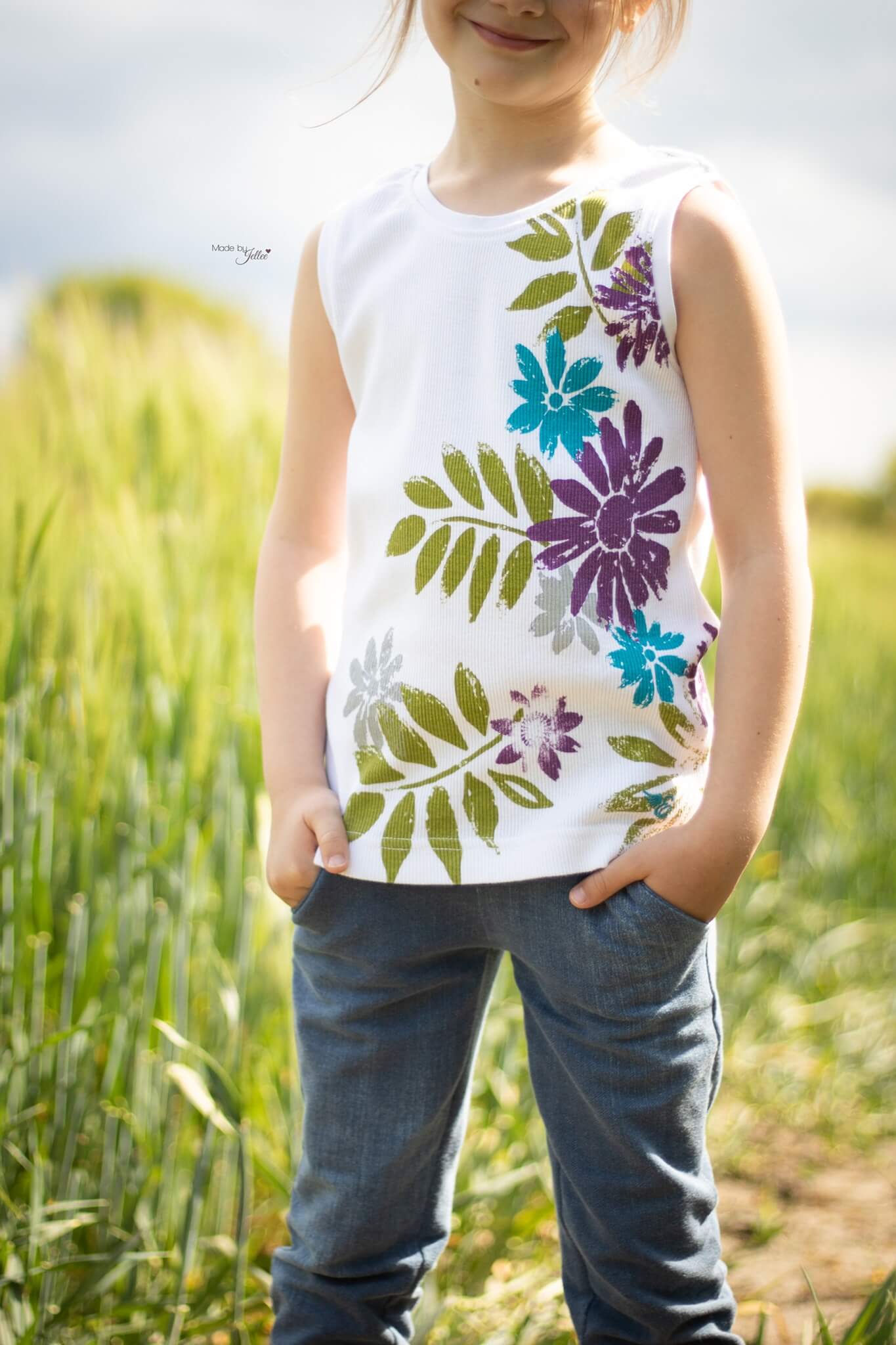 deine Lucy - Top - Tanktop - Kinder - Nähanleitung - Schnittmuster - eBook - meine Herzenswelt