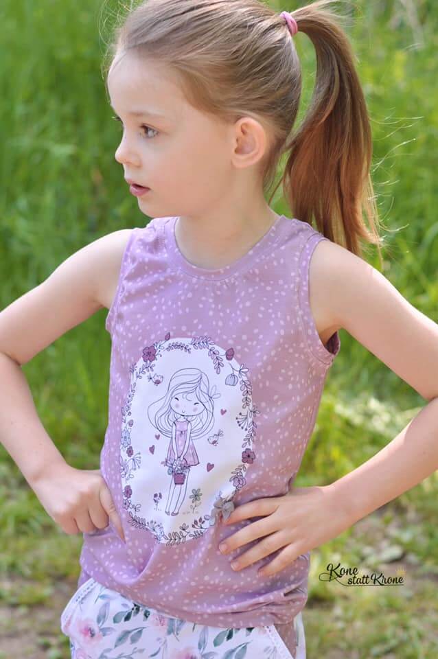 deine Lucy - Top - Tanktop - Kinder - Nähanleitung - Schnittmuster - eBook - meine Herzenswelt