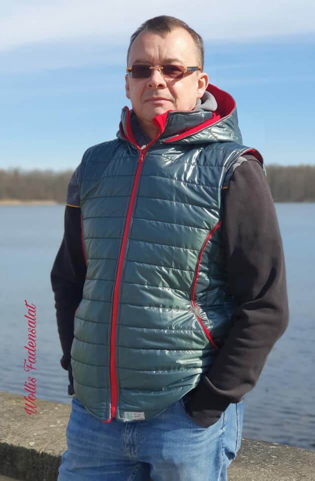 sein Nuka -Herren -Steppwest - Jacke - Nähanleitung - Schnittmuster - Meine Herzenswelt