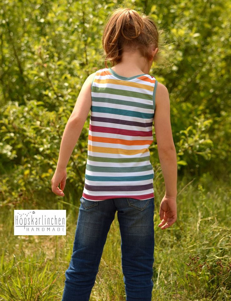deine Lucy - Top - Tanktop - Kinder - Nähanleitung - Schnittmuster - eBook - meine Herzenswelt