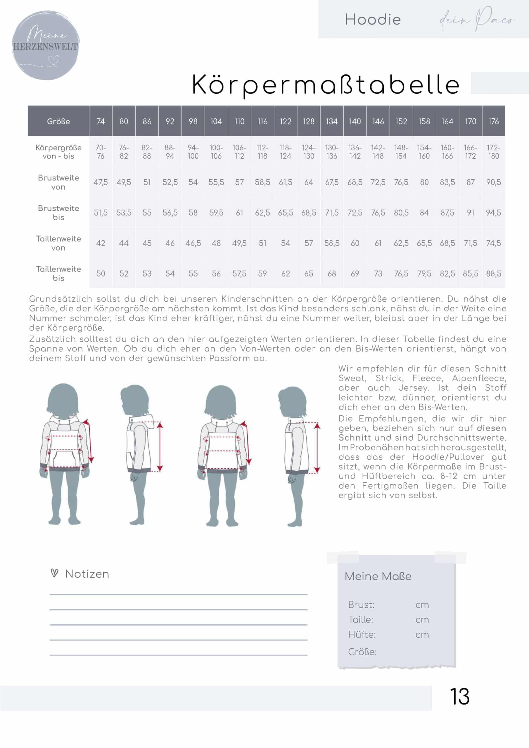 Körpermaßtabelle_dein_Paco_Hoodie_Kinder_meine_herzenswelt