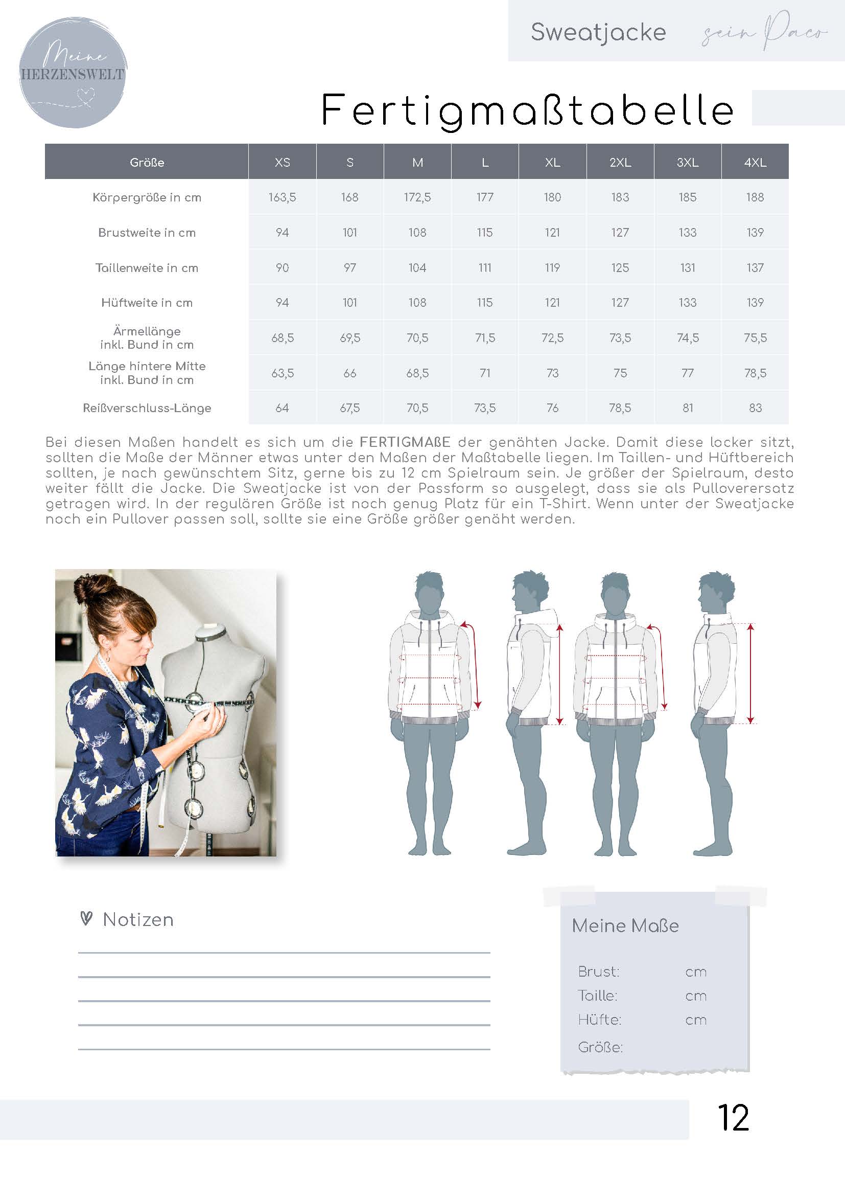 eBook_sein_Paco_Sweatjacke_Fertigmaßtabelle_meine_herzenswelt