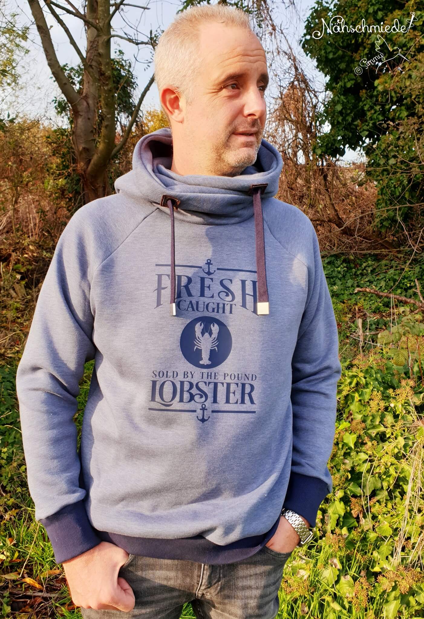 sein Vanco - Hoodie/Sweater - Herren - Nähanleitung - Schnittmuster - Meine Herzenswelt