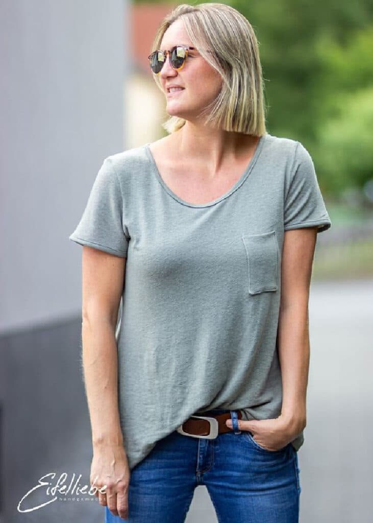 Vivien Freebook Schnittmuster Newsletter Meine Herzenswelt Shirt für Damen