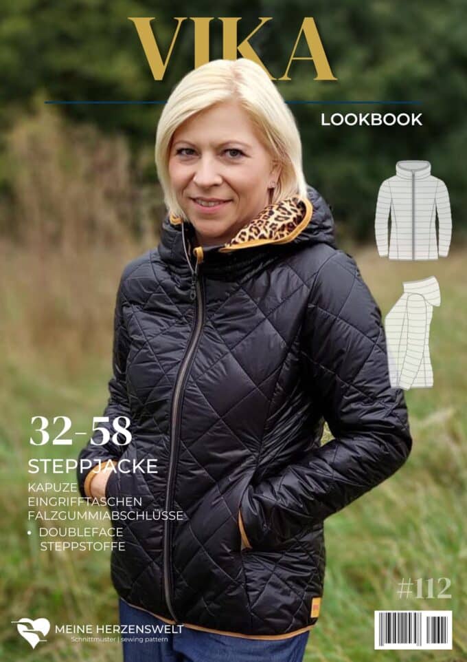 L112 Lookbook Vika Schnittmuster Steppjacke Damen