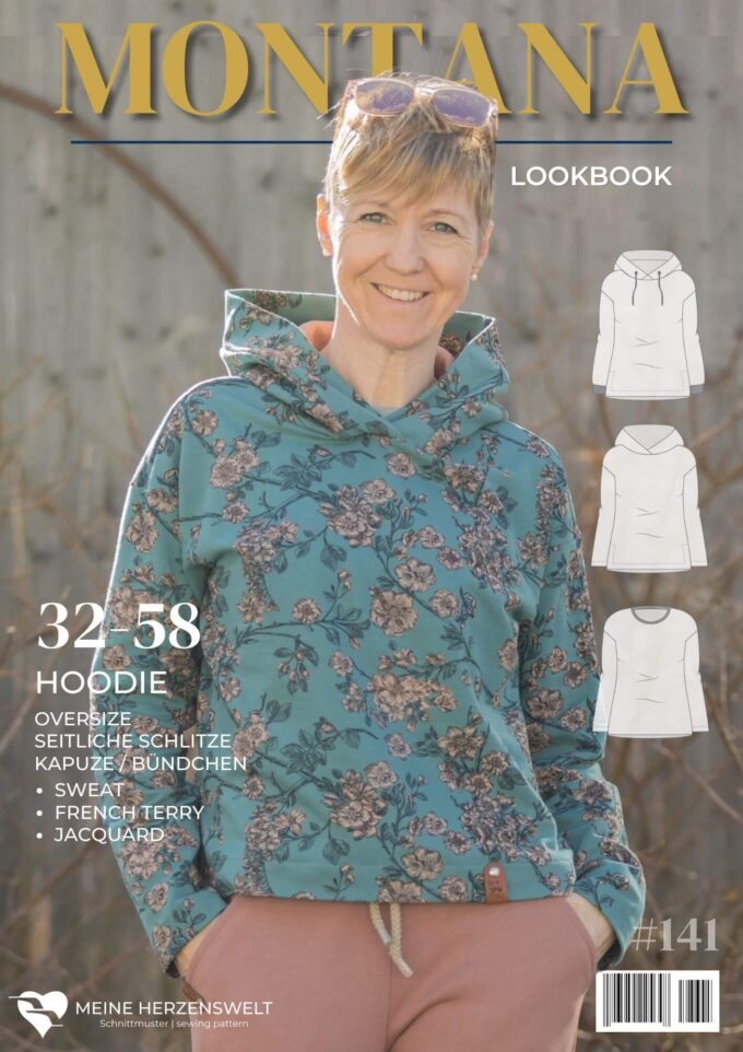 L141 Lookbook Montana Schnittmuster Hoodie Damen