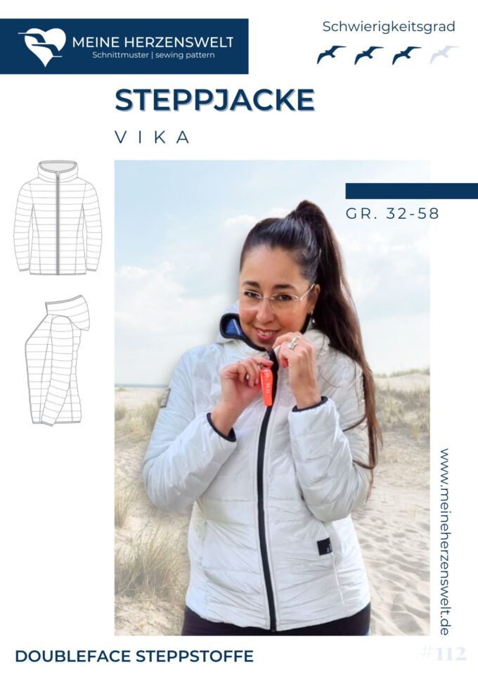 S112 Vika Jacke Schnittmuster Naehen Meine Herzenswelt
