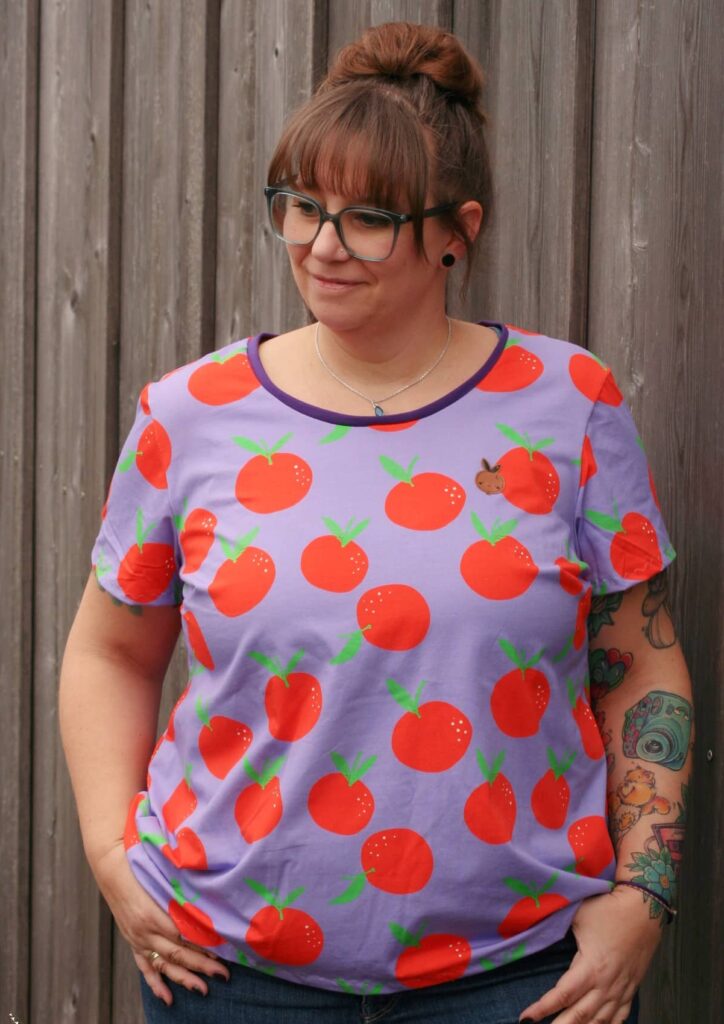 Vivien Freebook Schnittmuster Newsletter Meine Herzenswelt Shirt für Damen Stephanie Lenz