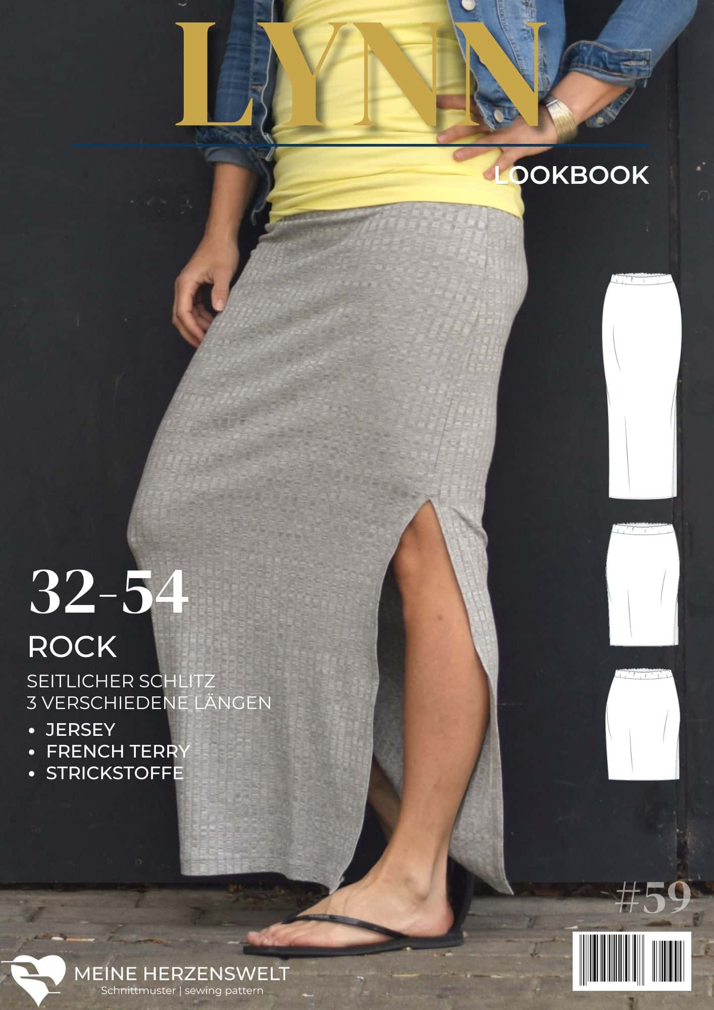 L059 Lookbook Lynn Schnittmuster Rock Damen