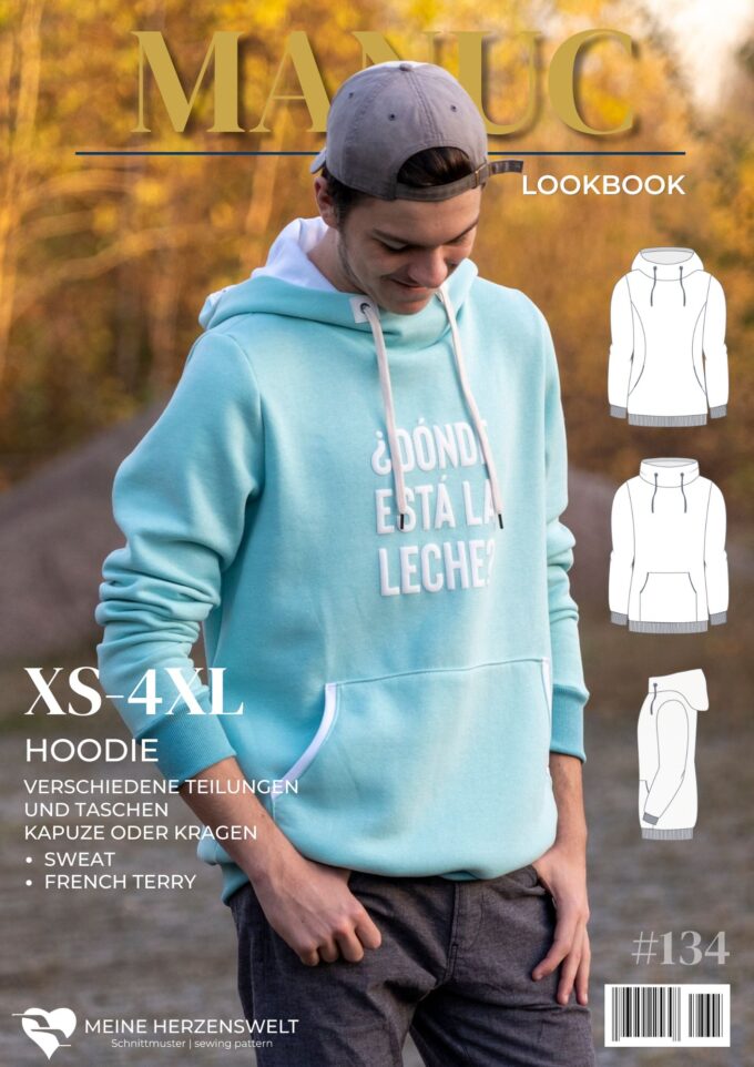 L134 Lookbook Manuc Schnittmuster Hoodie Herren