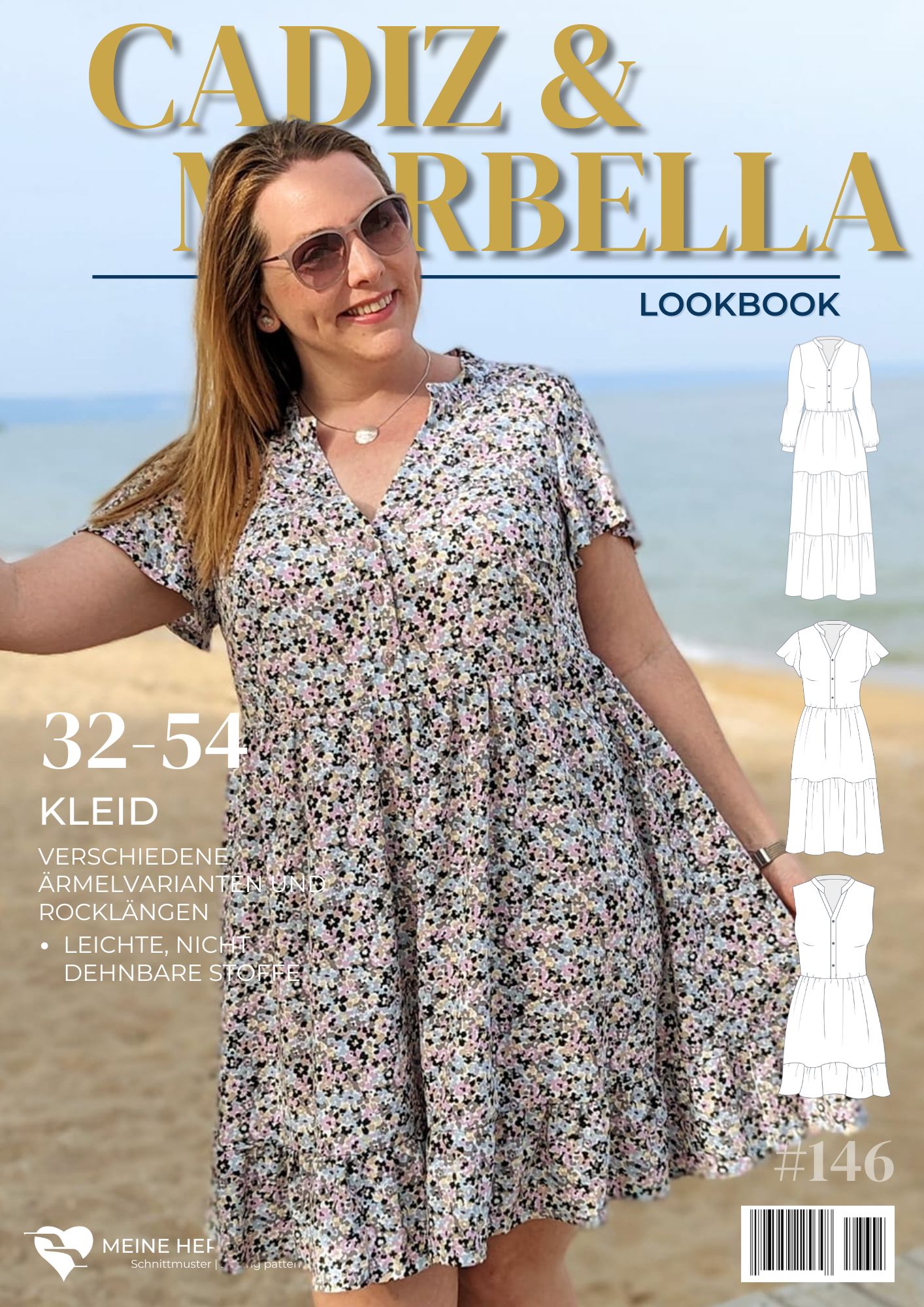 L146 Lookbook Cadiz Marbella Schnittmuster Kleid Damen