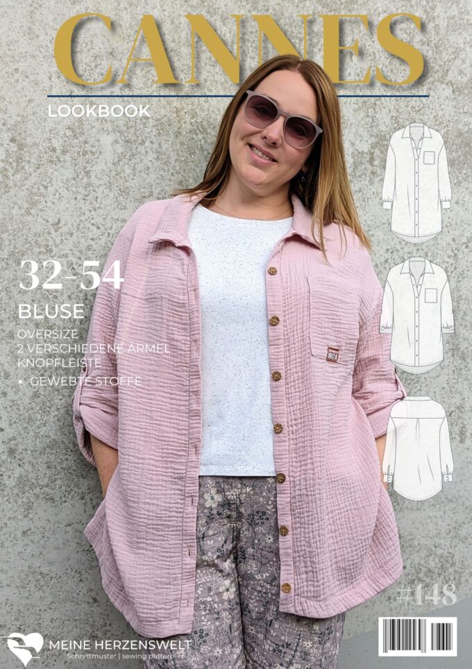 L148 Lookbook Cannes Schnittmuster Bluse Damen