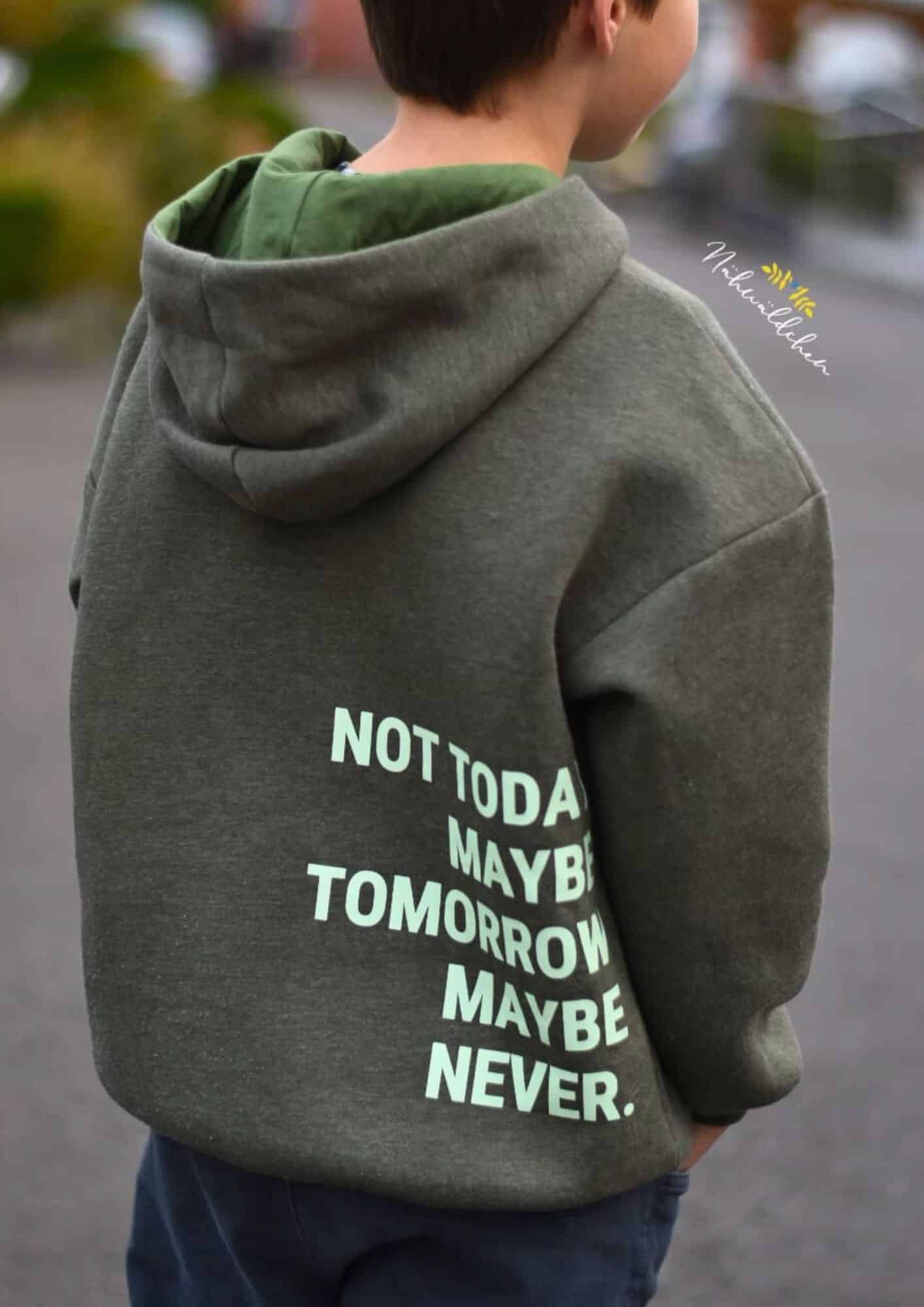 meine Herzenswelt Hoodie Kinder Teenie Vibes Plott bevor du fragst nö Daniela Gummersbach