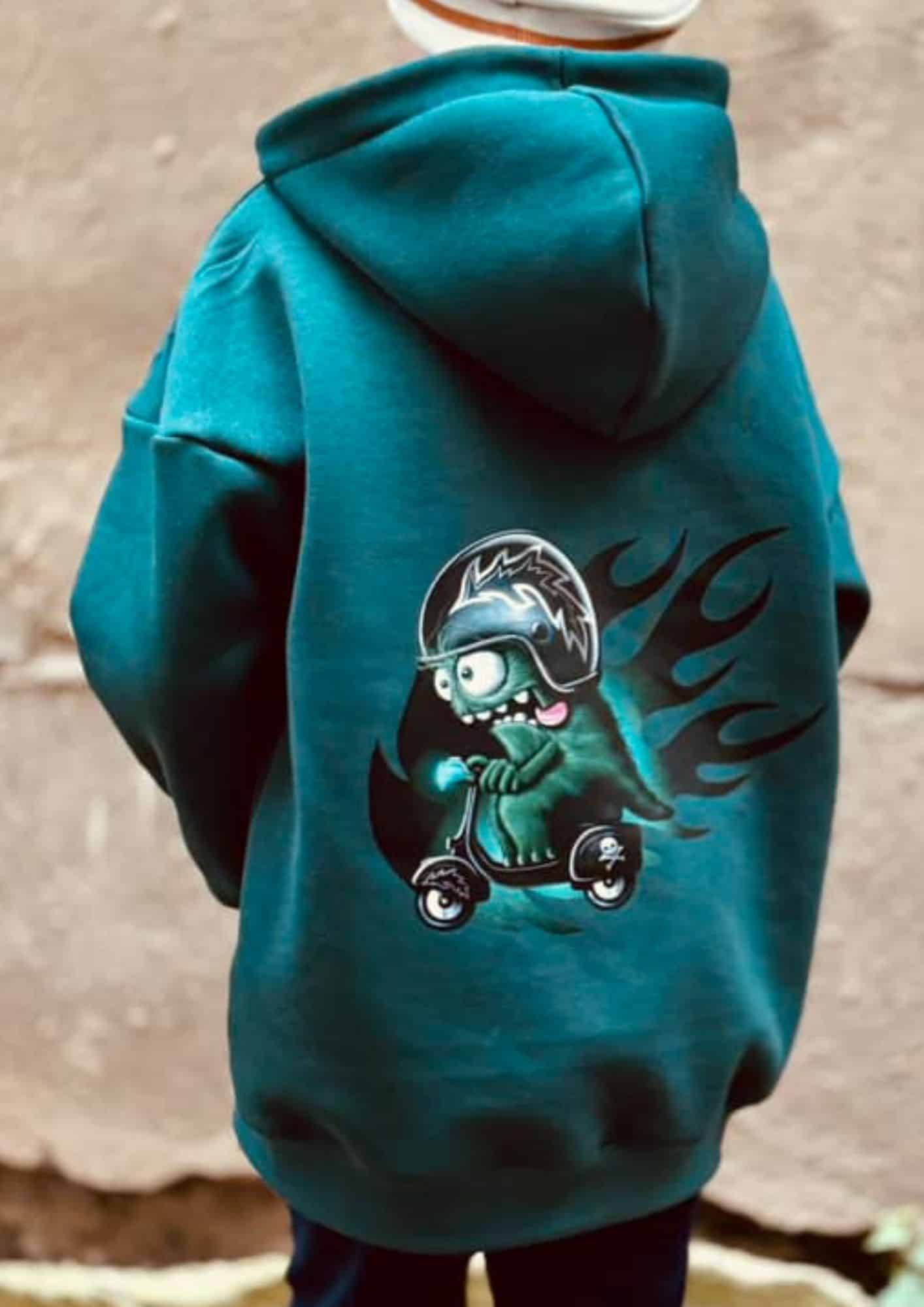 naehanleitung von meine herzenswelt hoodie für kinder boston Katinka Bre1
