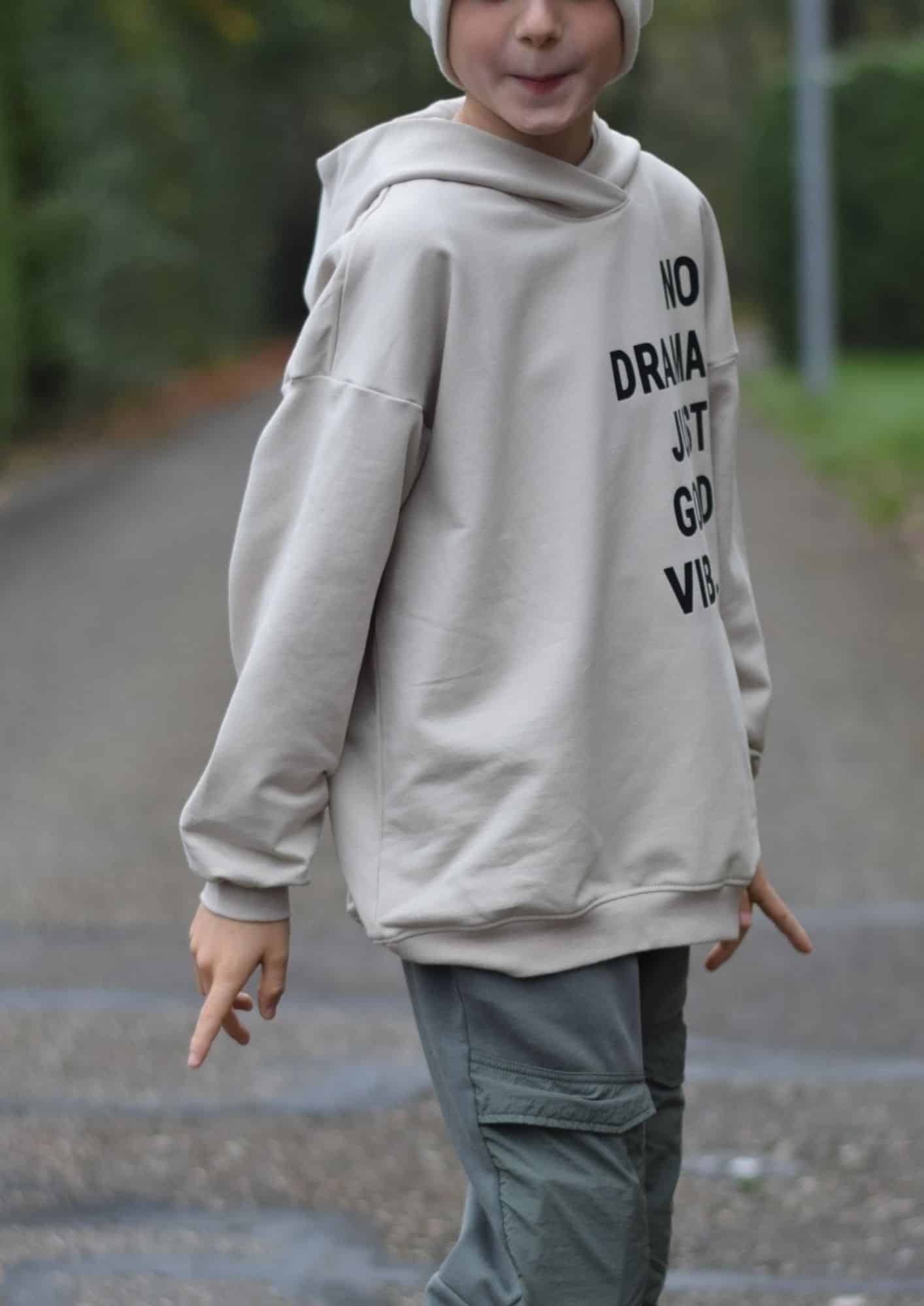 naehanleitung von meine herzenswelt hoodie für kinder boston Tamy Ha