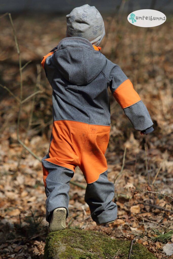 Softshellanzug für Kinder nähen - Outdooroverall - Schnittmuster - Sandra Heinlien - Matschanzug