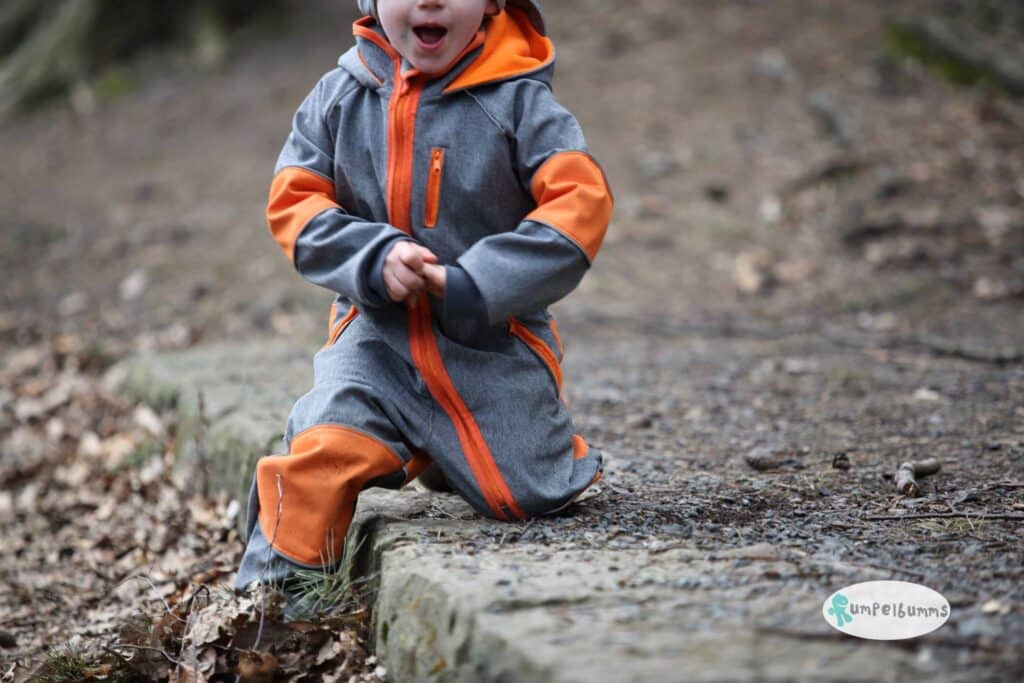 Softshellanzug für Kinder nähen - Outdooroverall - Schnittmuster - Sandra Heinlien - Matschanzug