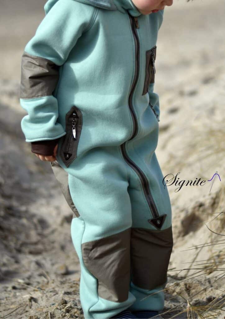 Softshellanzug Nähen für Kinder - Outdooroverall - Walkanzug - Walkoverall - Schnittmuster - Meine Herzenswelt - Signe Dragone - Signite
