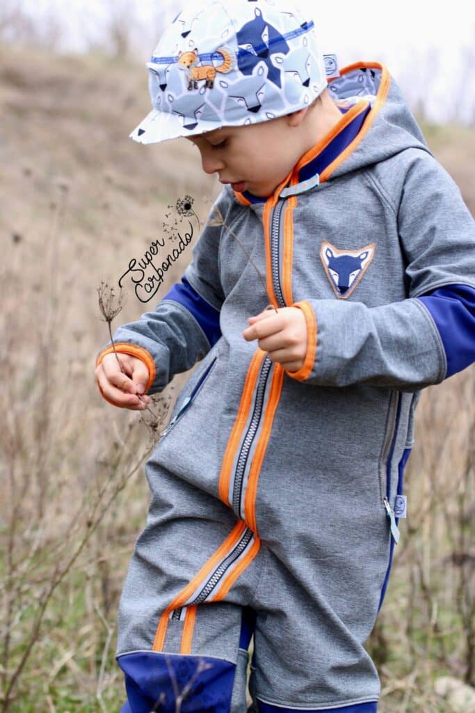 Softshellanzug für Kinder nähen - Outdooroverall - Schnittmuster - Nadine Aridov - Matschanzug