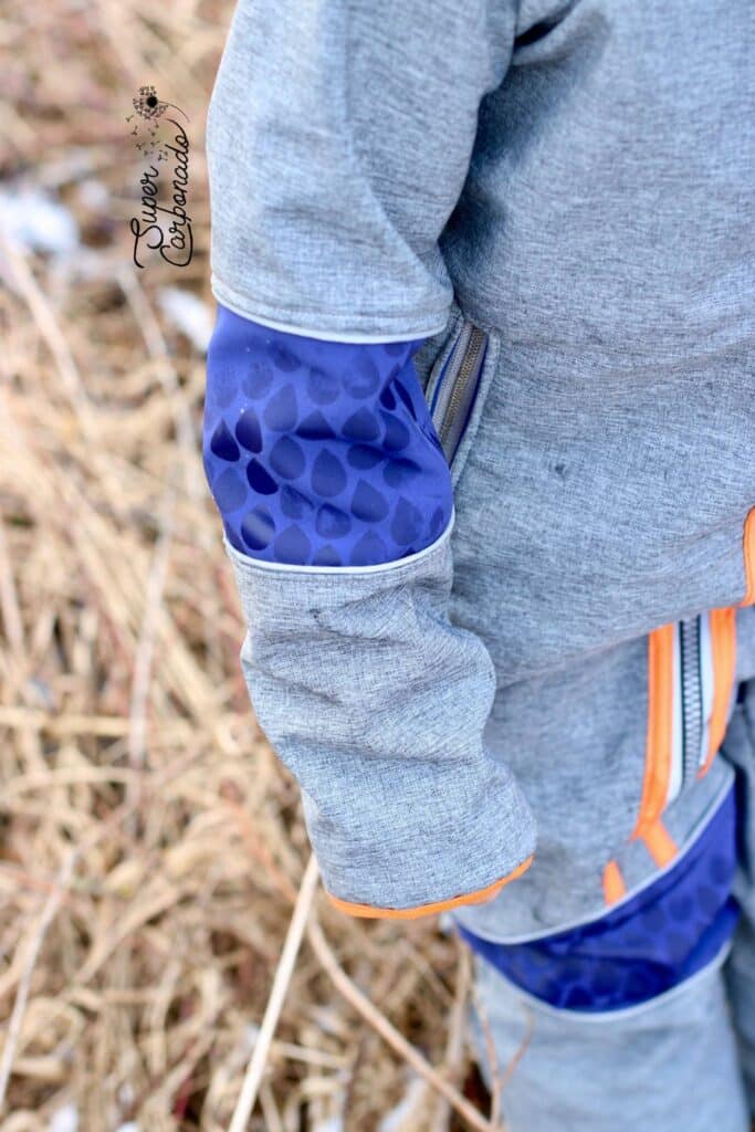 Softshellanzug für Kinder nähen - Outdooroverall - Schnittmuster - Nadine Aridov - Matschanzug