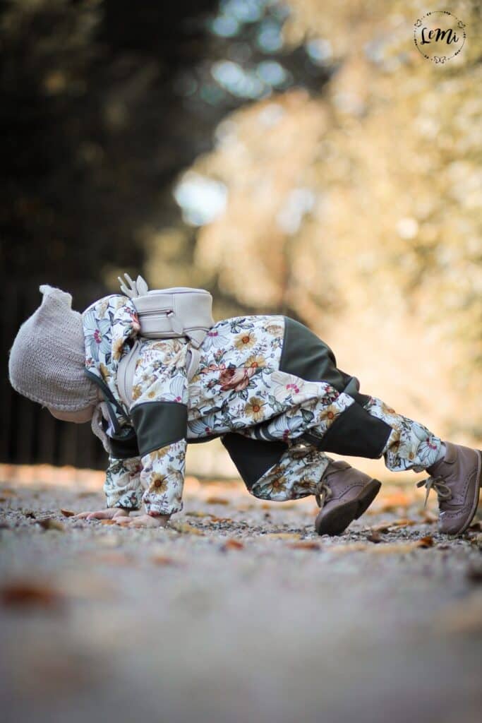 Softshellanzug für Kinder nähen - Outdooroverall - Schnittmuster - Jacqueline Schellenberg