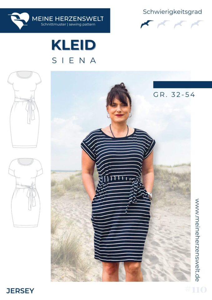 S110 Titelbild Siena Kleid Damen Schnittmuster Nähen