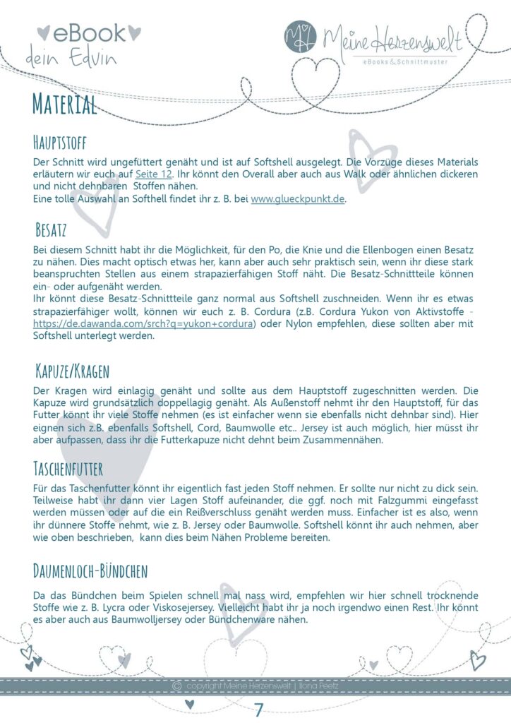 Softshellanzug Nähen für Kinder - Nähanleitung - Schnittmuster - Meine Herzenswelt - Beispiel