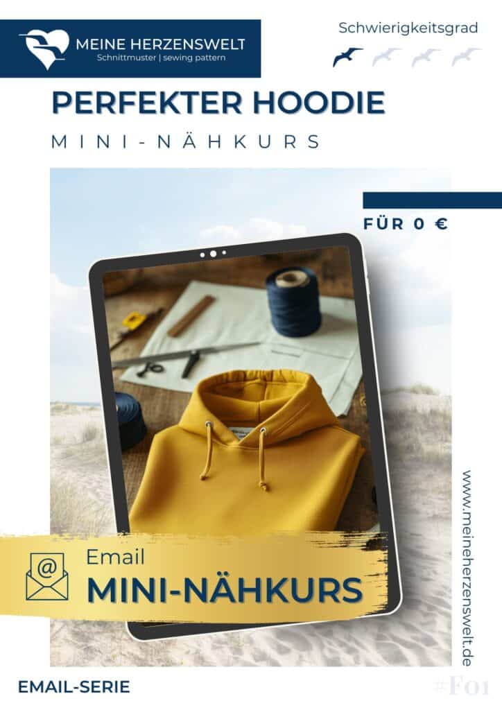 F01 Titelbild Der perfekte Hoodie Mininähkurs Schnittmuster Nähen Meine Herzenswelt (2)