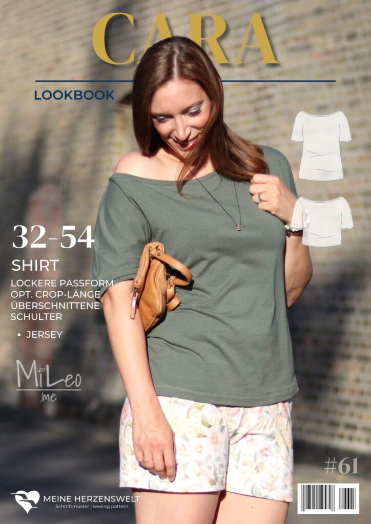 L061 Lookbook Cara Schnittmuster Tshirt Shirt Damen Nähen Meine Herzenswelt (2)