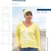 S092 Titelbild Eve Hoodie Pullover für Damen Schnittmuster Nähen Meine Herzenswelt