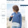 S096 Titelbild Crop Pullover Top Mädchen Kinder Amy Schnittmuster Nähen Meine Herzenswelt