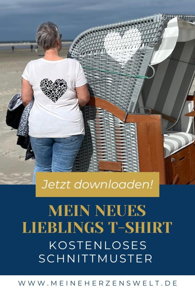 25 Gratis Schnittmuster kostenloses Schnittmuster T Shirt für Damen Vivien Meine Herzenswelt (31)