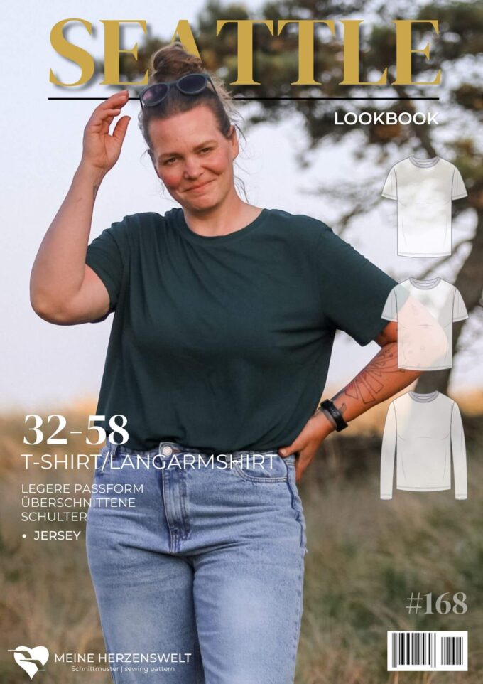 L168 Lookbook Seattle Schnittmuster T Shirt Damen Nähen Meine Herzenswelt (2)