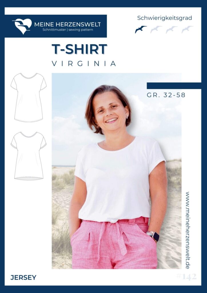 Blog perfekters T-Shirt nähen - Schnittmuster Damen Herren Kinder Meine Herzenswelt