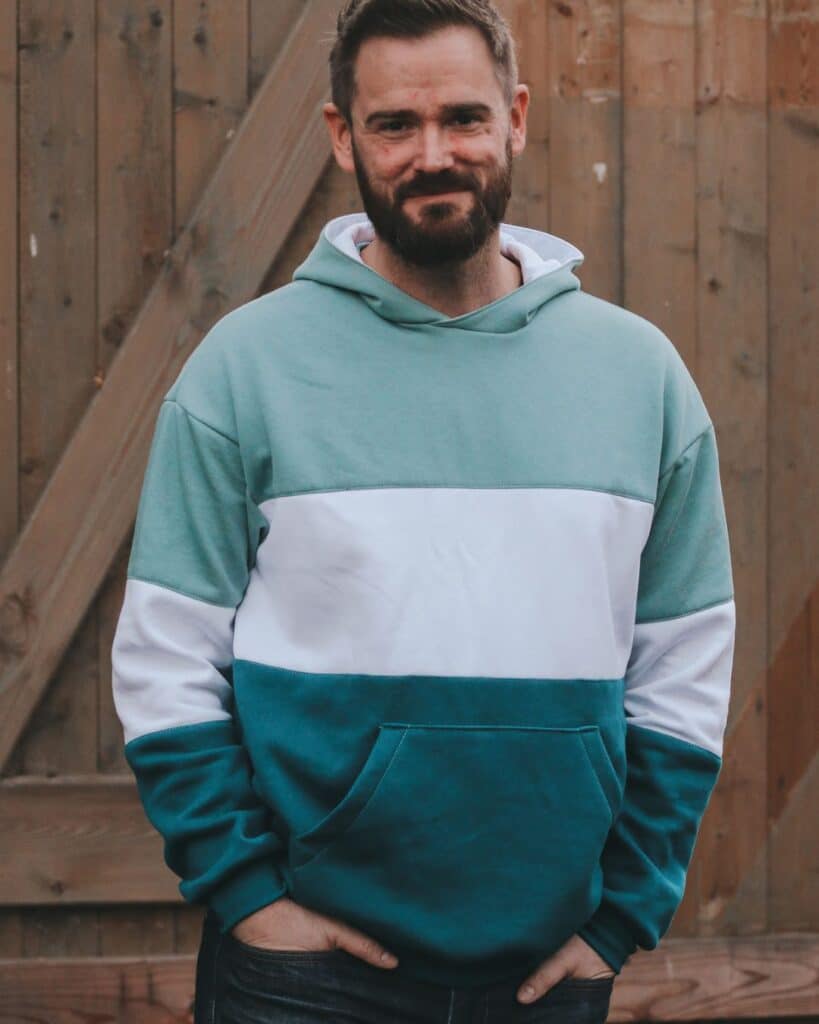 Colorblocking Hoodie nähen für Kinder Herren Damen Schnittmuster Meine Herzenswelt Schnittmuster Boston