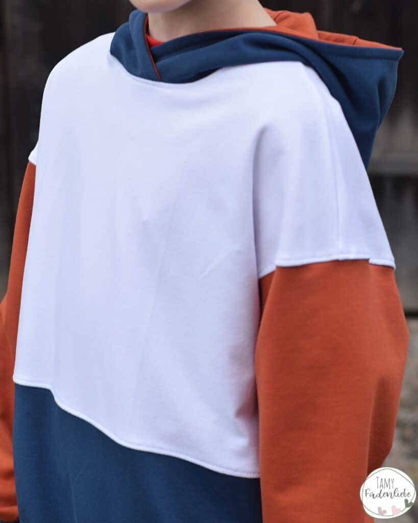 Colorblocking Hoodie nähen für Kinder Herren Damen Schnittmuster Meine Herzenswelt Schnittmuster Boston (4)
