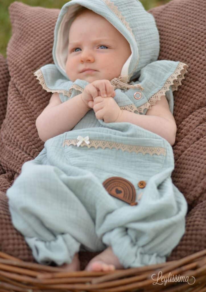 25 32 Musselin nähen Schnittmuster Jumpsuit Romper für Mädchen Kleinkinder Musselin Babys Schnittmuster Meine Herzenswelt (13)