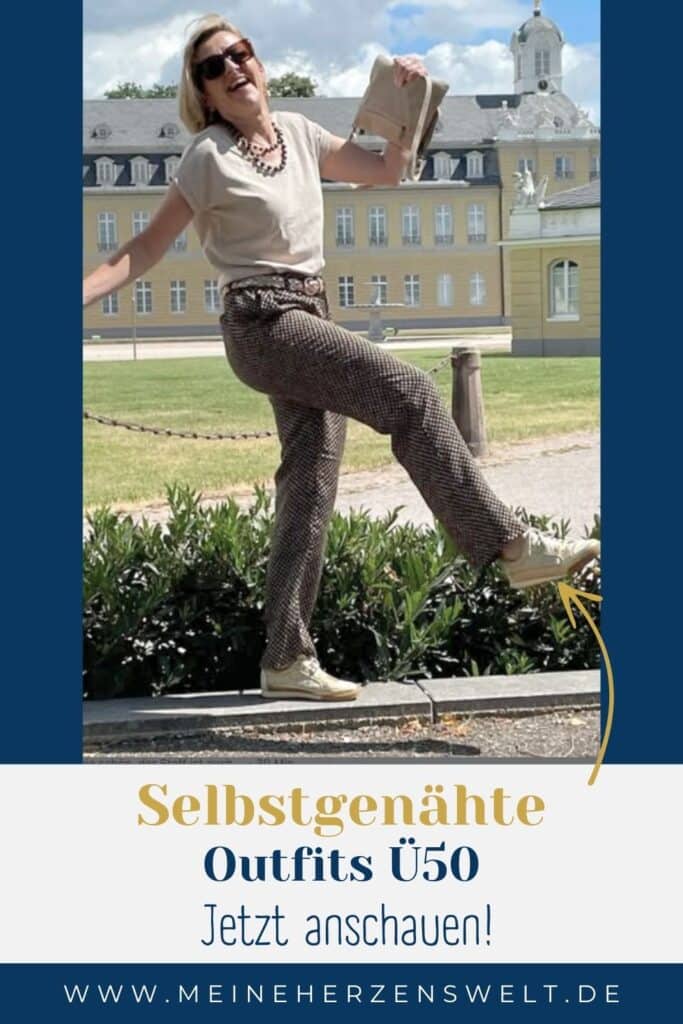 25 35 Stoffhose selber nähen Nähen Ü50 Damen Stylingideen DIY Outfit Schnittmuster Meine Herzenswelt Kundenbeispiel (2)