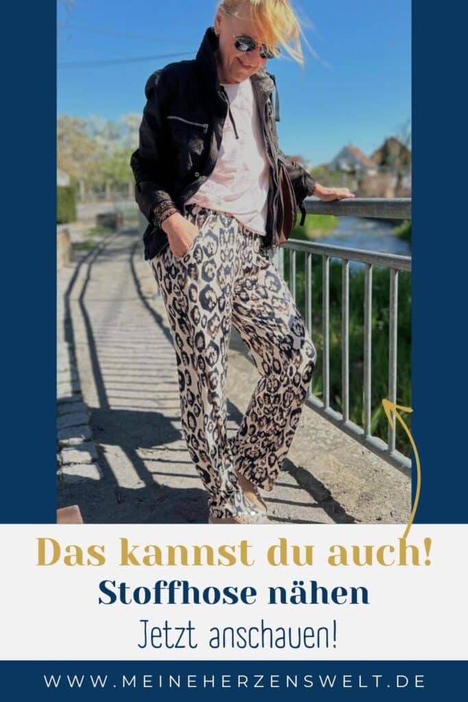 25 35 Stoffhose selber nähen Nähen Ü50 Damen Stylingideen DIY Outfit Schnittmuster Meine Herzenswelt Kundenbeispiel (4)