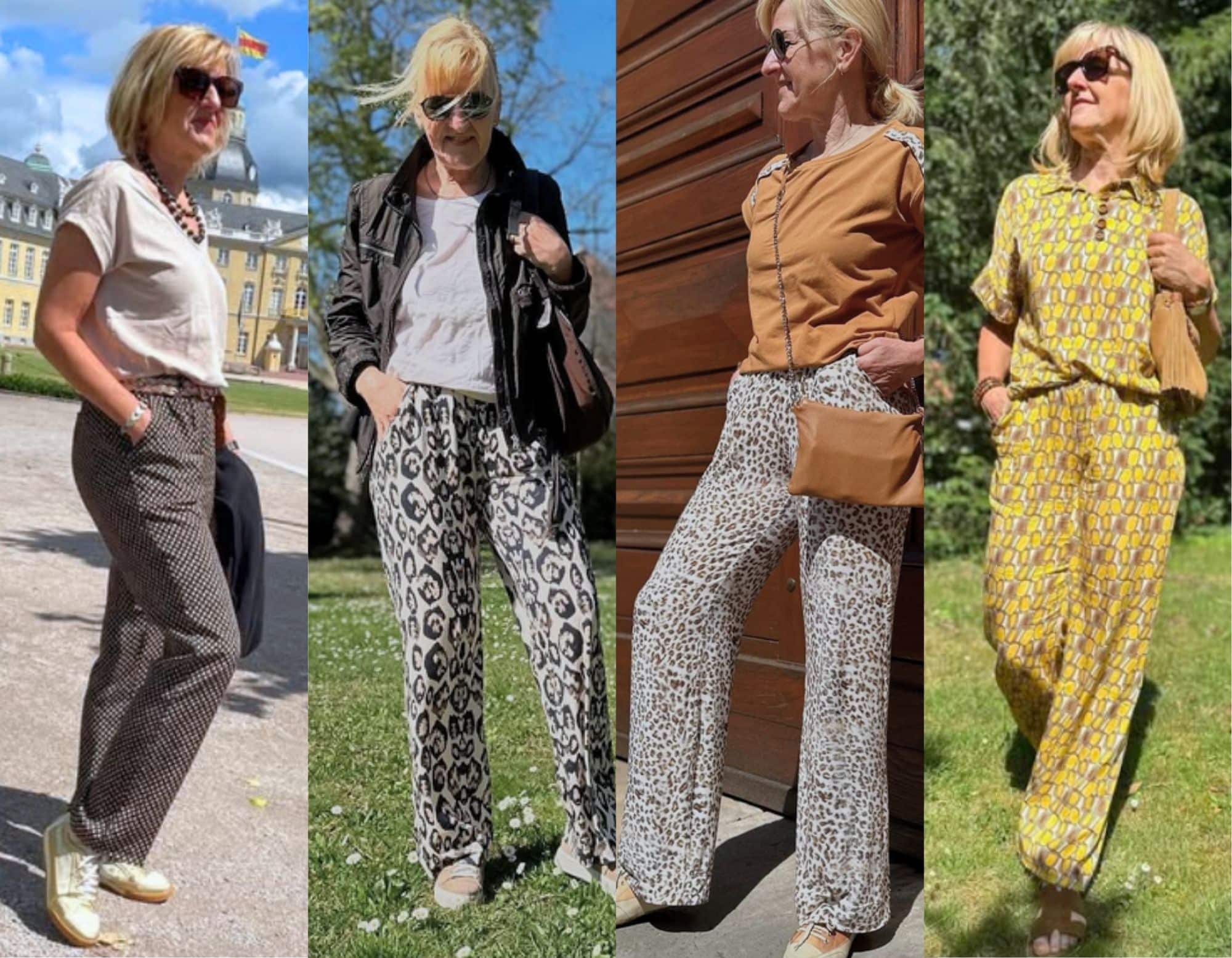 Kundenbeispiel Stoffhose nähen für Damen mit Stil Ü50 Schnittmuster Palma Meine Herzenswelt