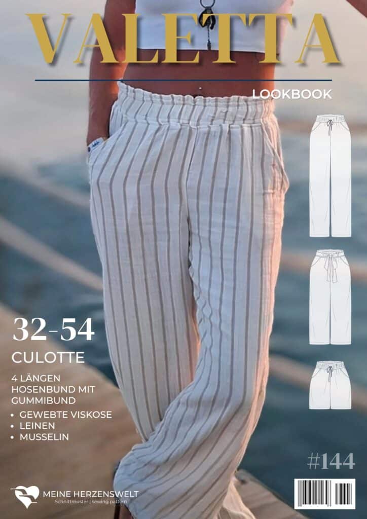 L144 Lookbook Valetta Schnittmuster Culotte Hose Damen Musselin nähen (2)