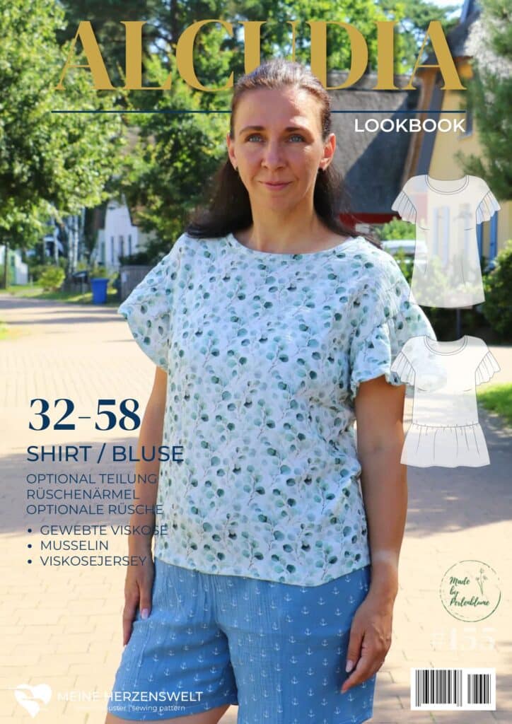 L153 Lookbook Alcudia Schnittmuster Shirt Damen Shirtbluse aus Musselin nähen (4)