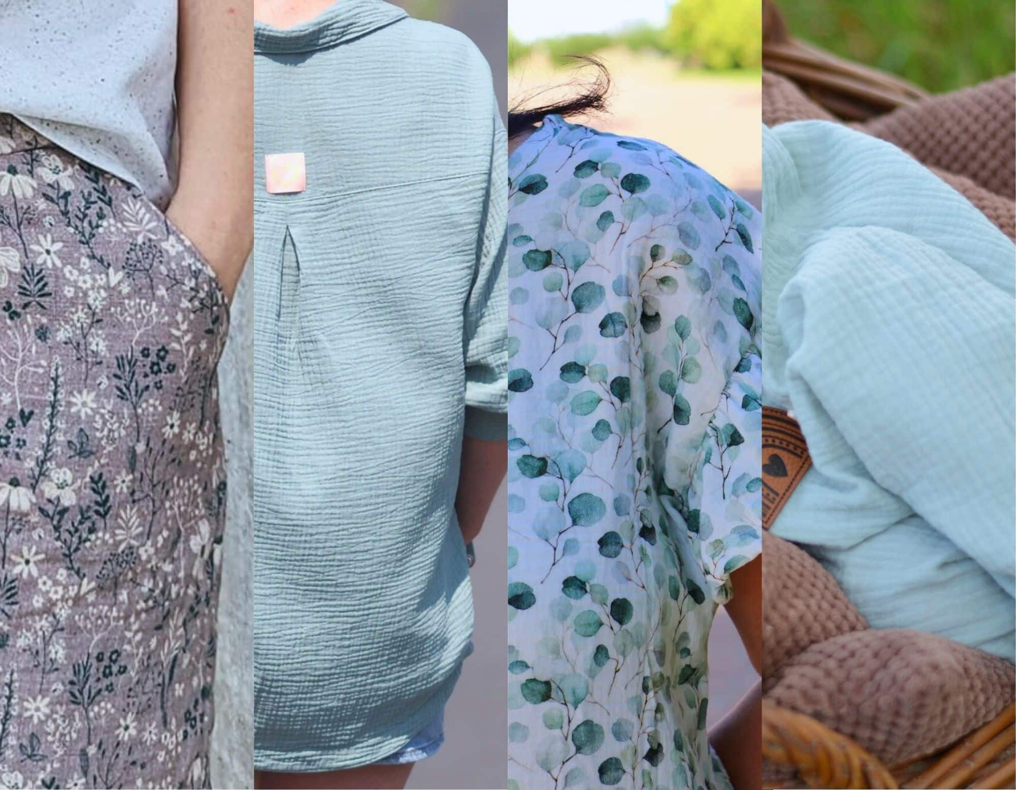 Nähen aus Musselin Schnittmuster für Musselin Sommerkleidung für Damen aus Musselin nähen Meine Herzenswelt