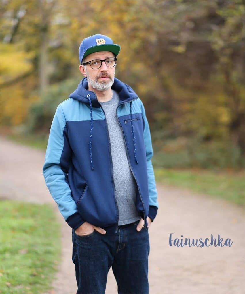 Paco Sweatjacke für Herren - Jacke für Männer - Nähen - Schnittmuster - Meine Herzenswelt