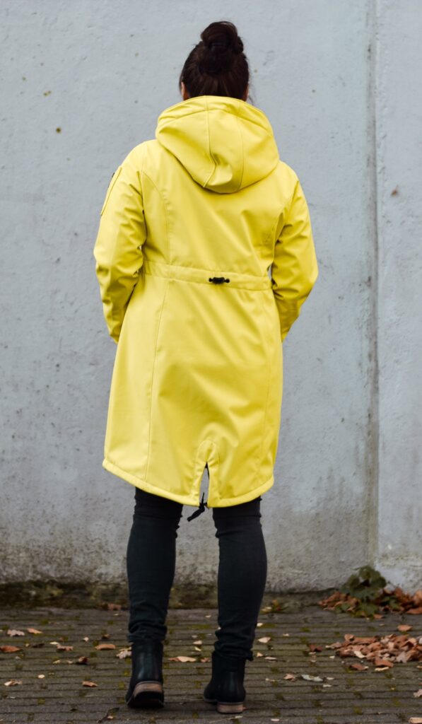 Softshellmantel nähen - Schnittmuster Outdoormantel - Regenmantel für Damen - Dry Oilskin Mantel - Schnittmuster - Meine Herzenswelt
