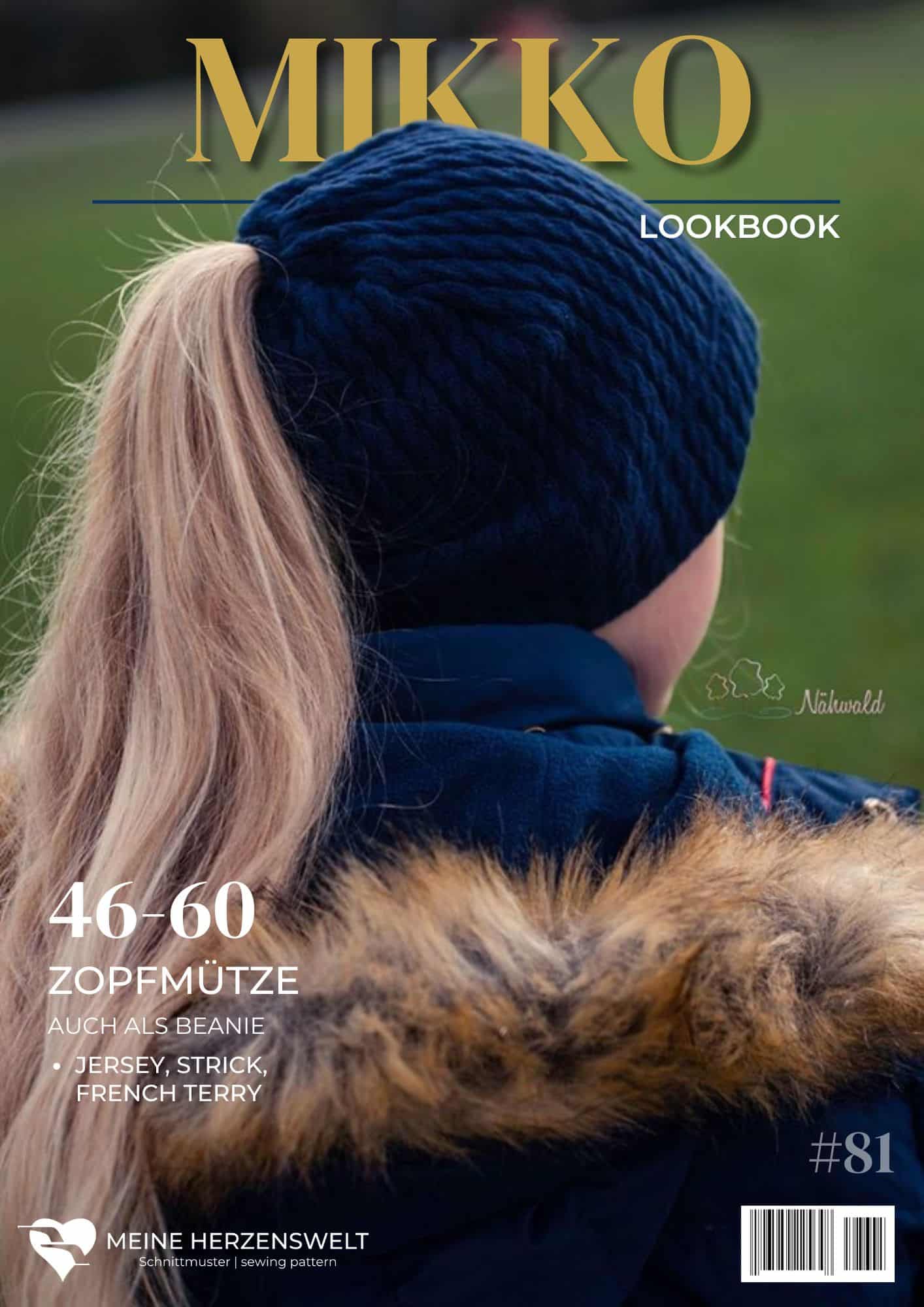 L081 Lookbook - kostenloses Schnittmuster Zopfmütze - gratis Schnittmuster - nähen - Mütze - Meine Herzenswelt