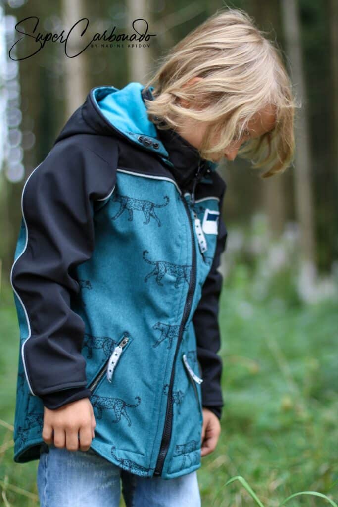 Softshelljacke Nähen - Outdoorjacke für Kinder - Schnittmuster - Meine Herzenswelt -Pepe - Nadine Aridov