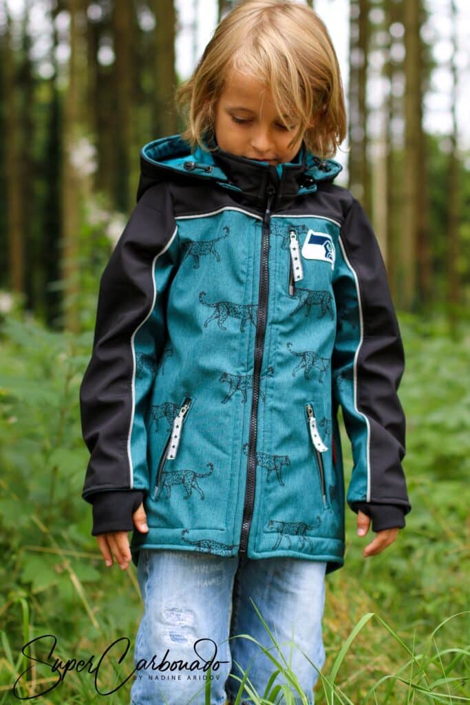 Softshelljacke Nähen - Outdoorjacke für Kinder - Schnittmuster - Meine Herzenswelt -Pepe - Nadine Aridov