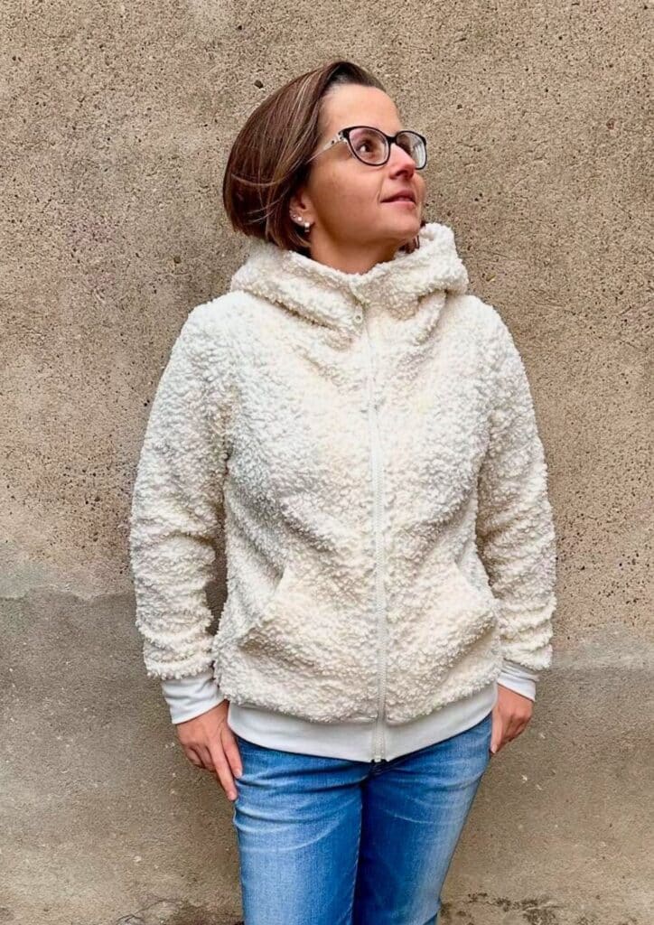 25 40 Teddyjacke nähen aus Sweatjacken Schnittmuster Meine Herzenswelt